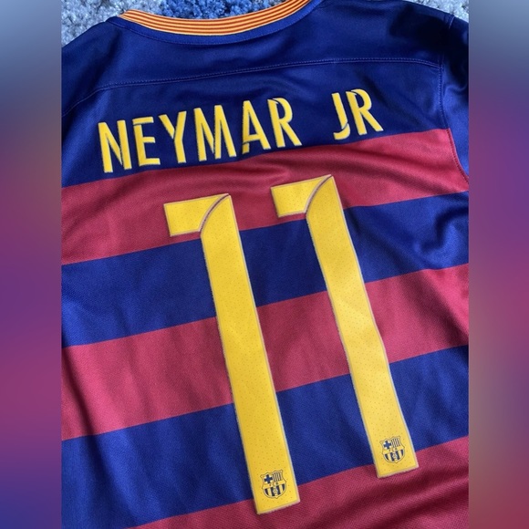 (SOLD) Fc Barcelona Nike 2015 Neymar Jr Jersey Size Small - Picture 6 of 11